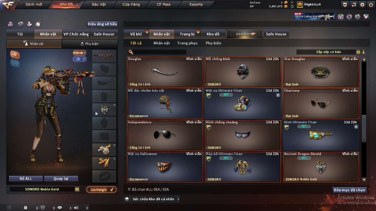 shop acc cf uy tin gia re